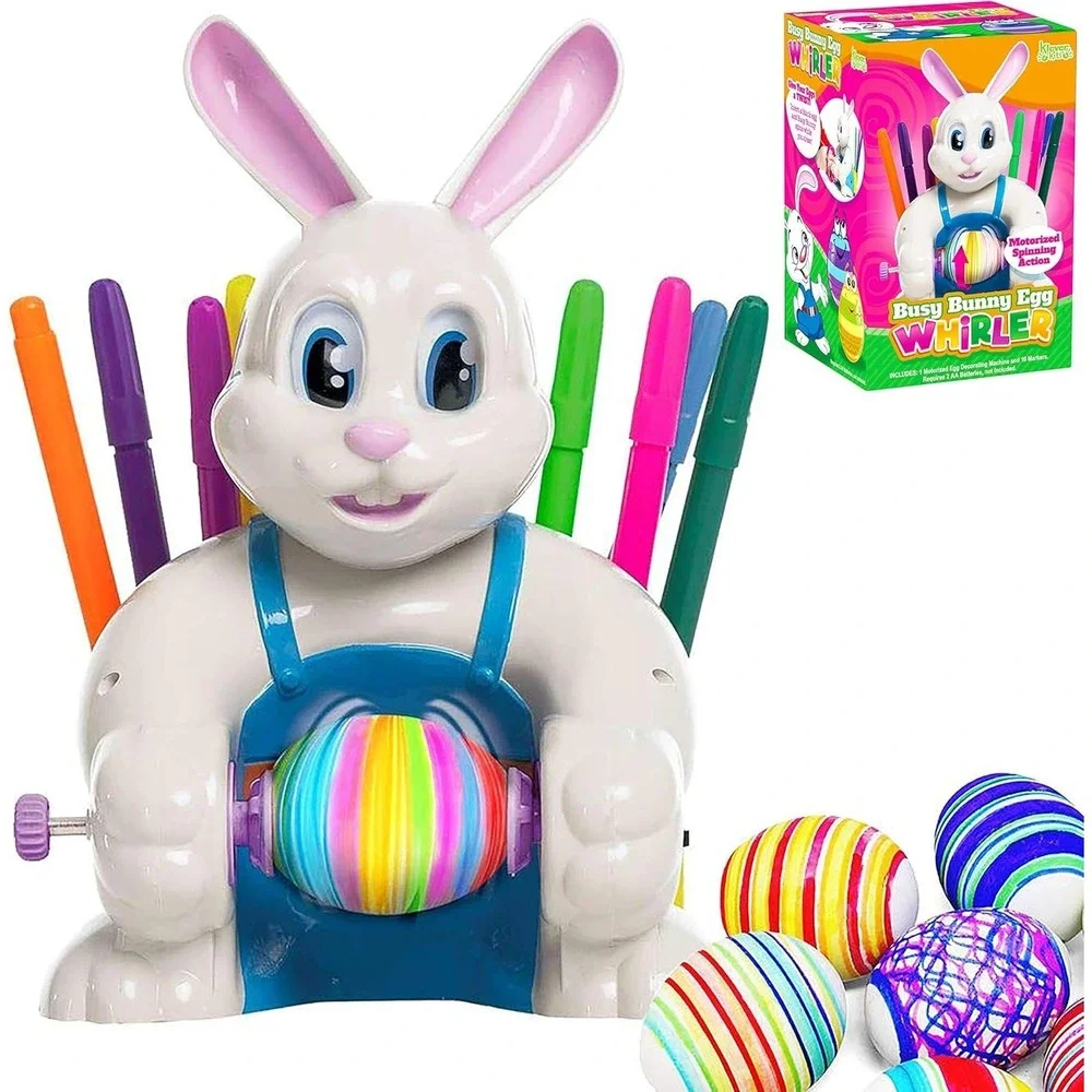 JOYIN Easter Bunny Egg Spinner Kit w/ Markers - Kids‎ Craft Decorator